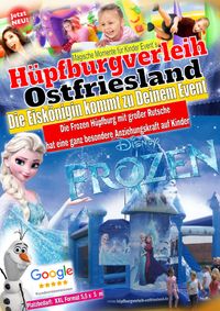 Hüpfburg Anna & Elsa von Frozen mit Rutsche für Kinder Event s ,Veranstaltungen
