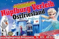Hüpfburgverleih Ostfriesland | Flyer, Eiskönigin, Disney, Frozen, Olaf, Elsa | Niedersachsen & Bremen